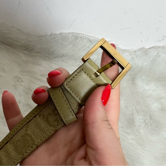 Gucci Authentic Vintage GG Canvas Monogram Belt S 60 - Picture 5 of 6
